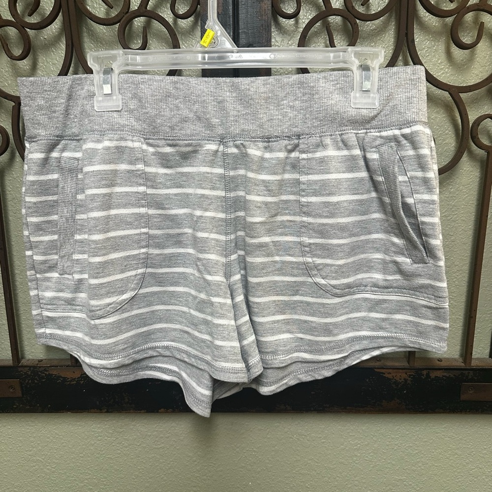 Athletic Works grey/white Striped Women's Shorts